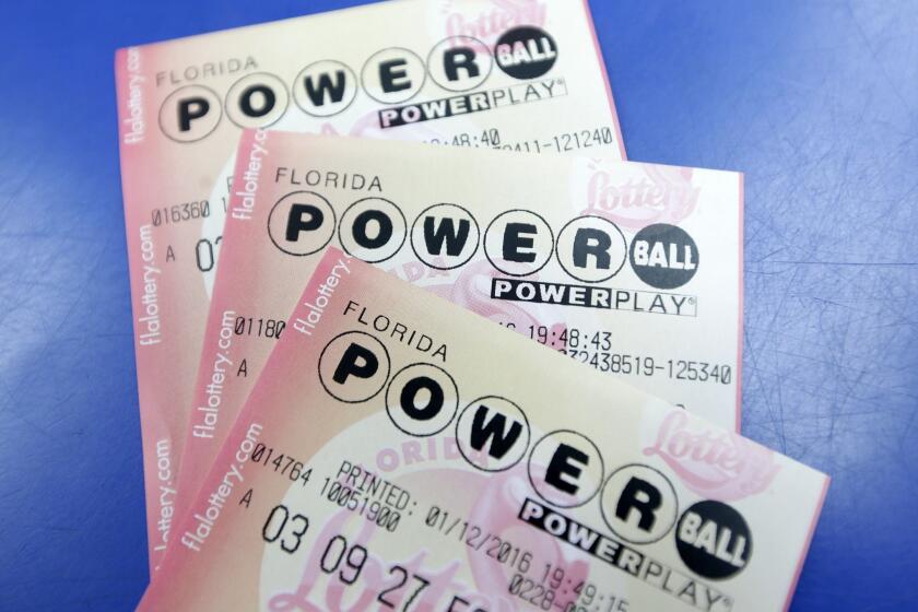 Powerball lottery tickets purchased in Miami.