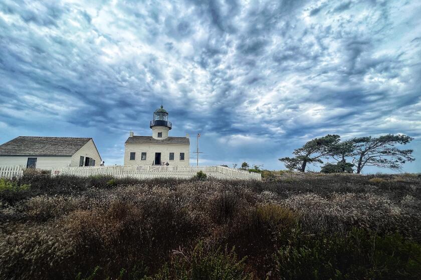 The Old Point Loma Lighthouse was built in 1855 and was in operation until 1891.