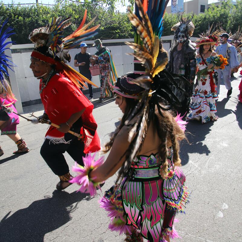 A traditional Oaxaca procession.