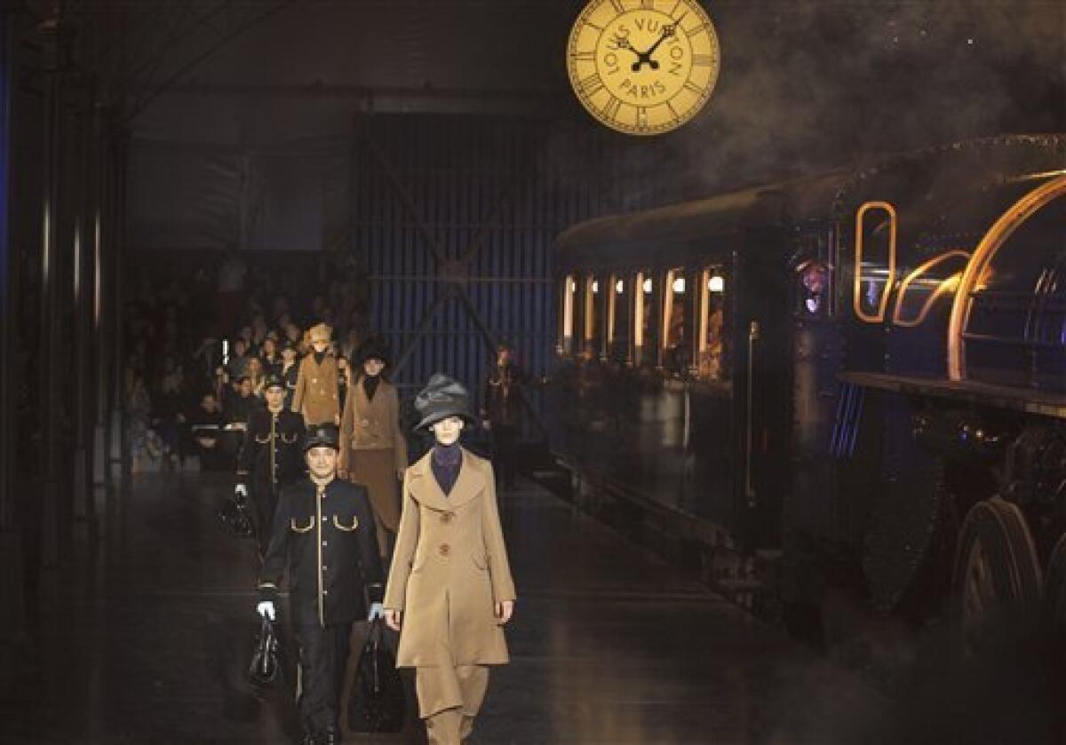 Choo-choo chic at Louis Vuitton retro show