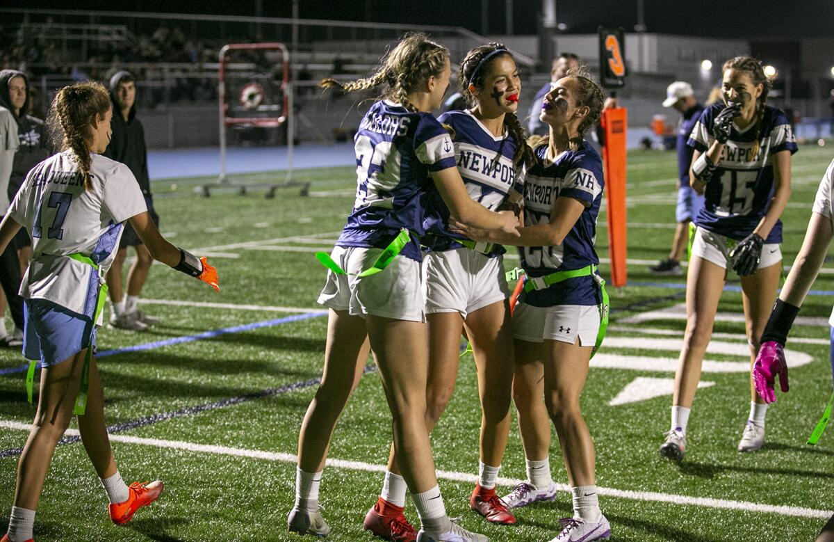 All-County girls flag football: Newport Harbor's Maia Helmar is the O.C.  player of the year – Orange County Register