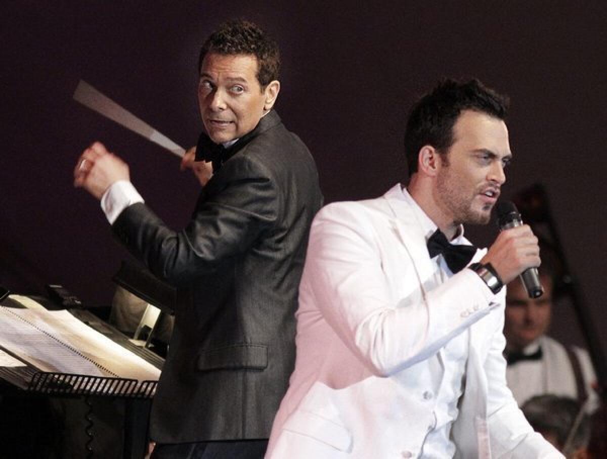 Michael Feinstein conducts the Pasadena Pops Saturday night at the L.A. County Arboretum, where the guest singers include Cheyenne Jackson.