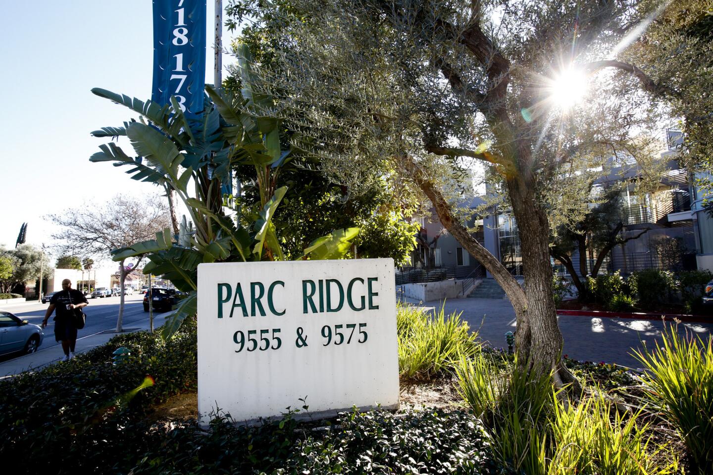Parc Ridge Apartments, at 9555 and 9575 Reseda Blvd. in Northridge, was built on the site of the Northridge Meadows apartment complex, where 16 people died in the 1994 earthquake.