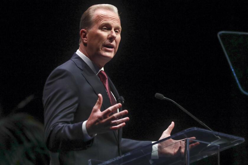 San Diego Mayor Kevin Faulconer makes his final State of the City speech at the Balboa Theater on Wednesday, January 15, 2020 in San Diego, California.