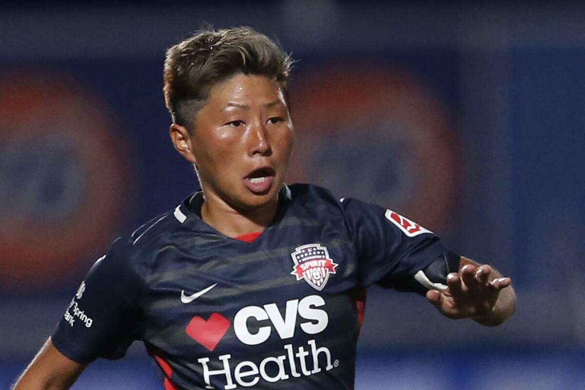 Washington Spirit forward Kumi Yokoyama