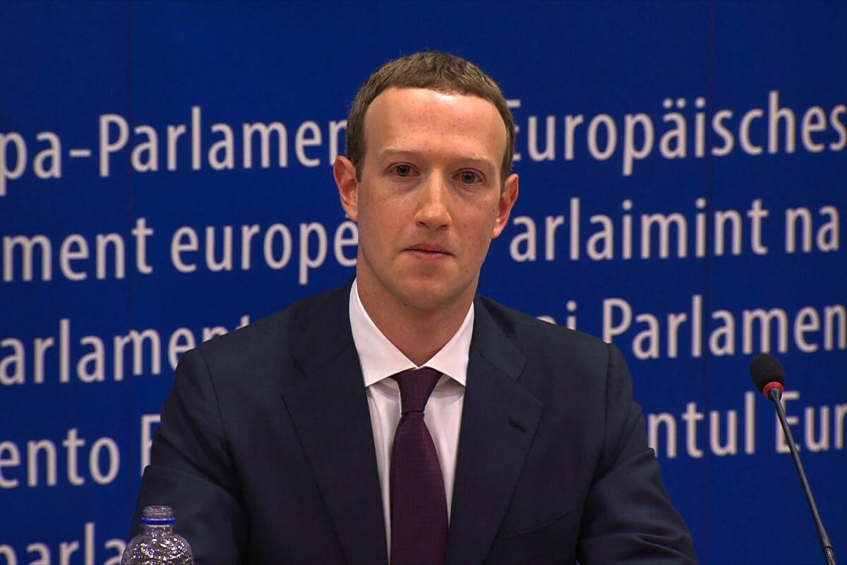 Facebook CEO Mark Zuckerberg