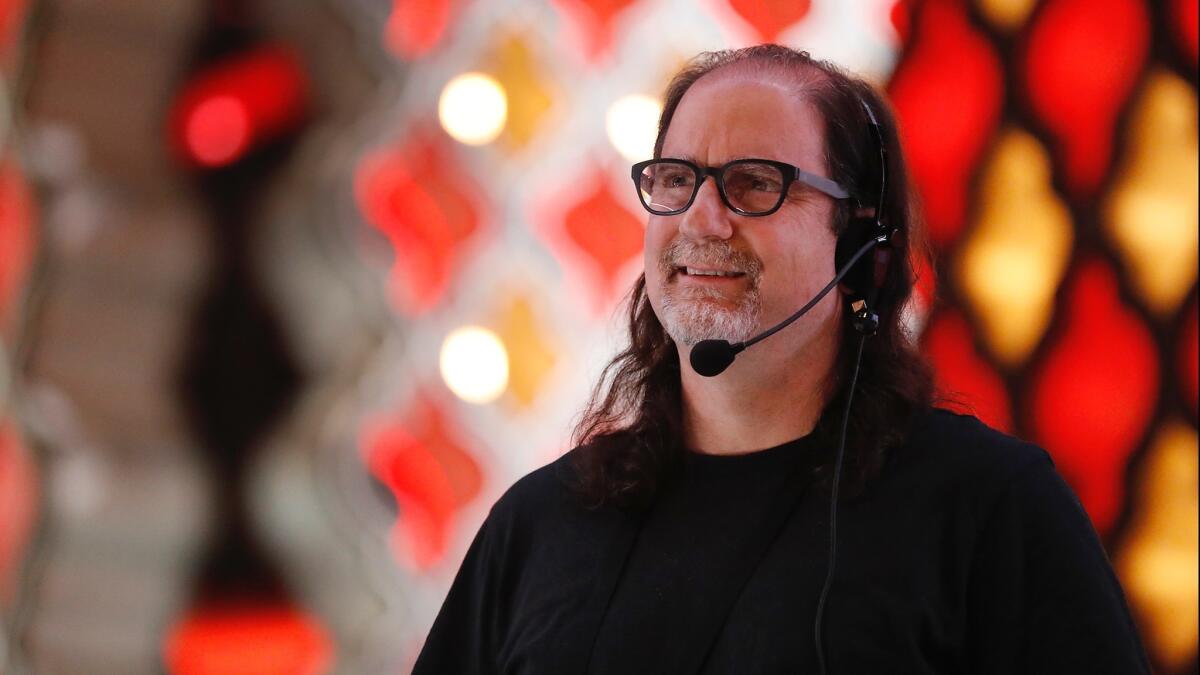 Academy Awards telecast director Glenn Weiss photographed during rehearsals for last year's show in the Dolby Theatre in Hollywood.