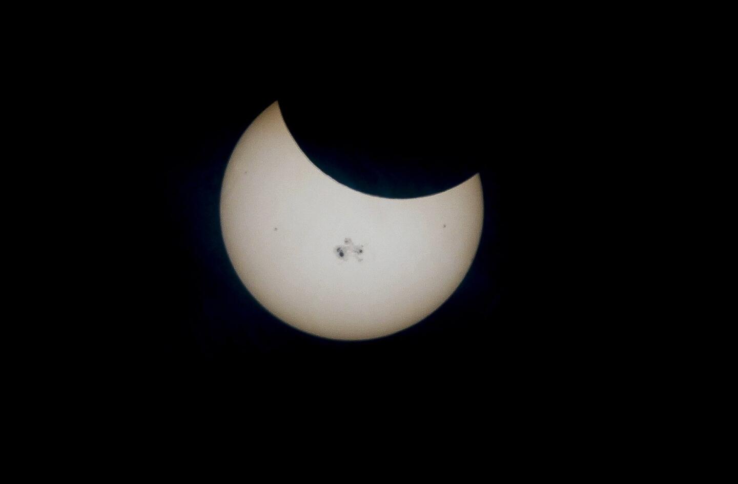Partial solar eclipse in San Diego
