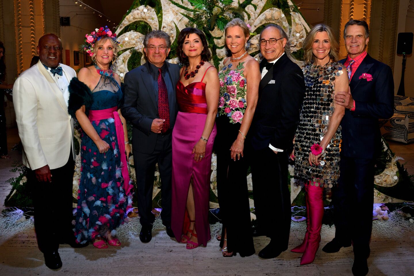 “Bloom Bash” chairs and their spouses Mitch and Rebecca Mitchell, Fred Khoroushi, Gita Khadiri, Micki Olin, Dr. Reid Abrams and Robin and Gordon Carrier