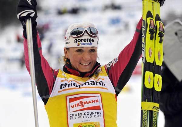 Skier Petra Majdic from Slovenia.