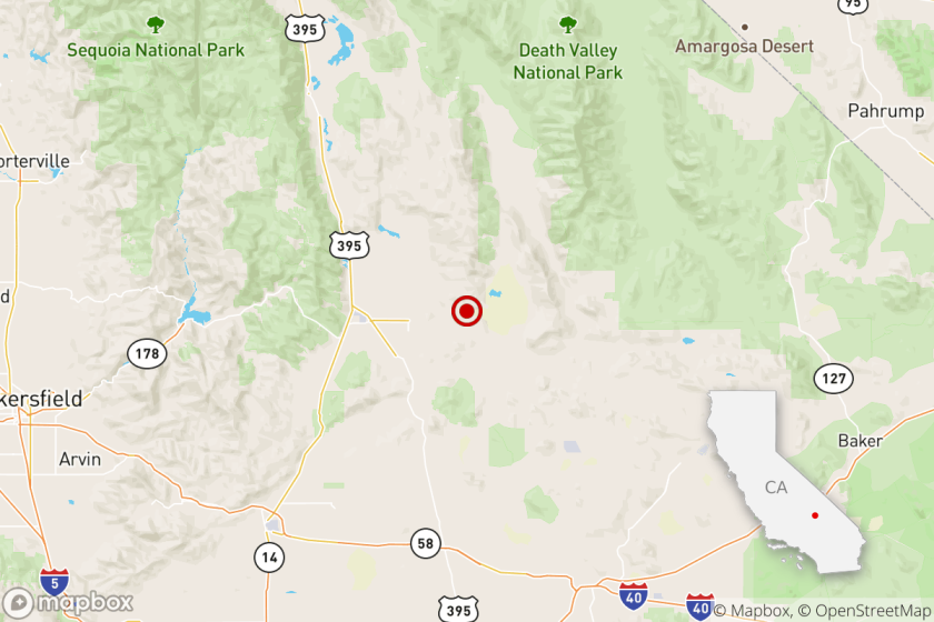 A magnitude 3.1 earthquake was reported at 9:16 a.m. near Ridgecrest.