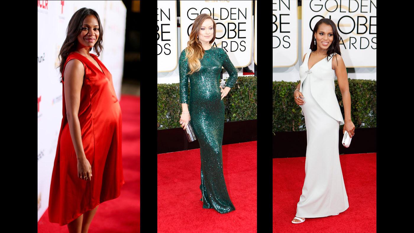 There was a battle of the best-dressed baby bumps