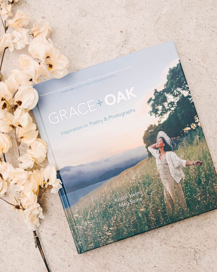 The cover of “Grace + Oak: Inspiration in Poetry & Photographs”