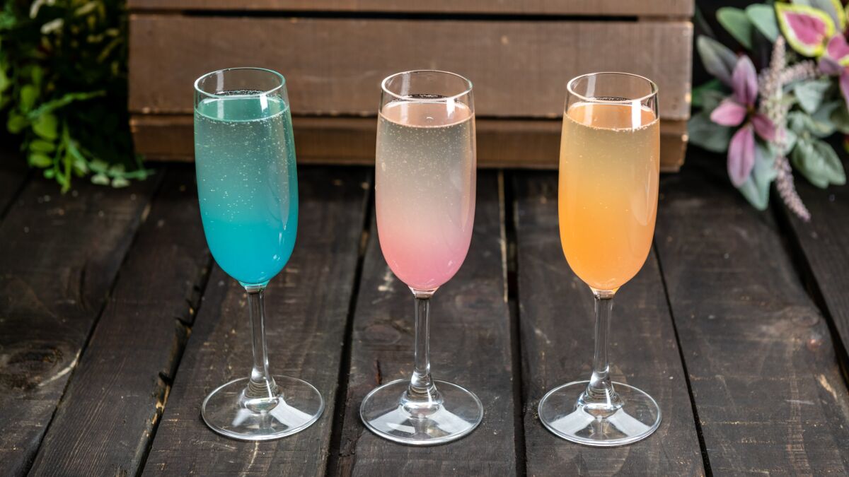 Disney California Adventure's 2020 Food & Wine Festival's Road Trip Mimosa Trio.