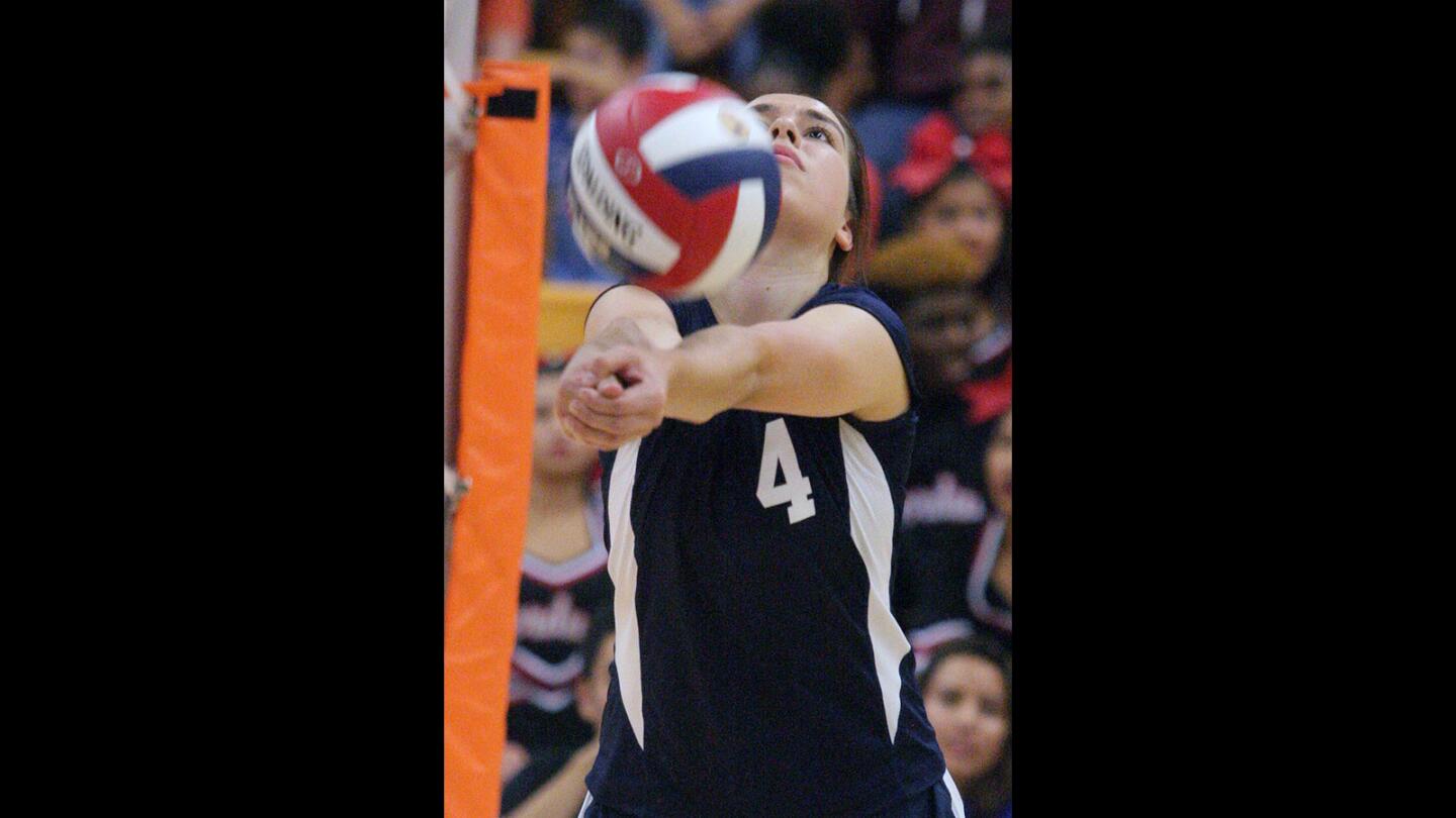 Photo Gallery: St. Monica Academy wins first round of State CIF Division V girls volleyball against Verdugo Hills 3-2