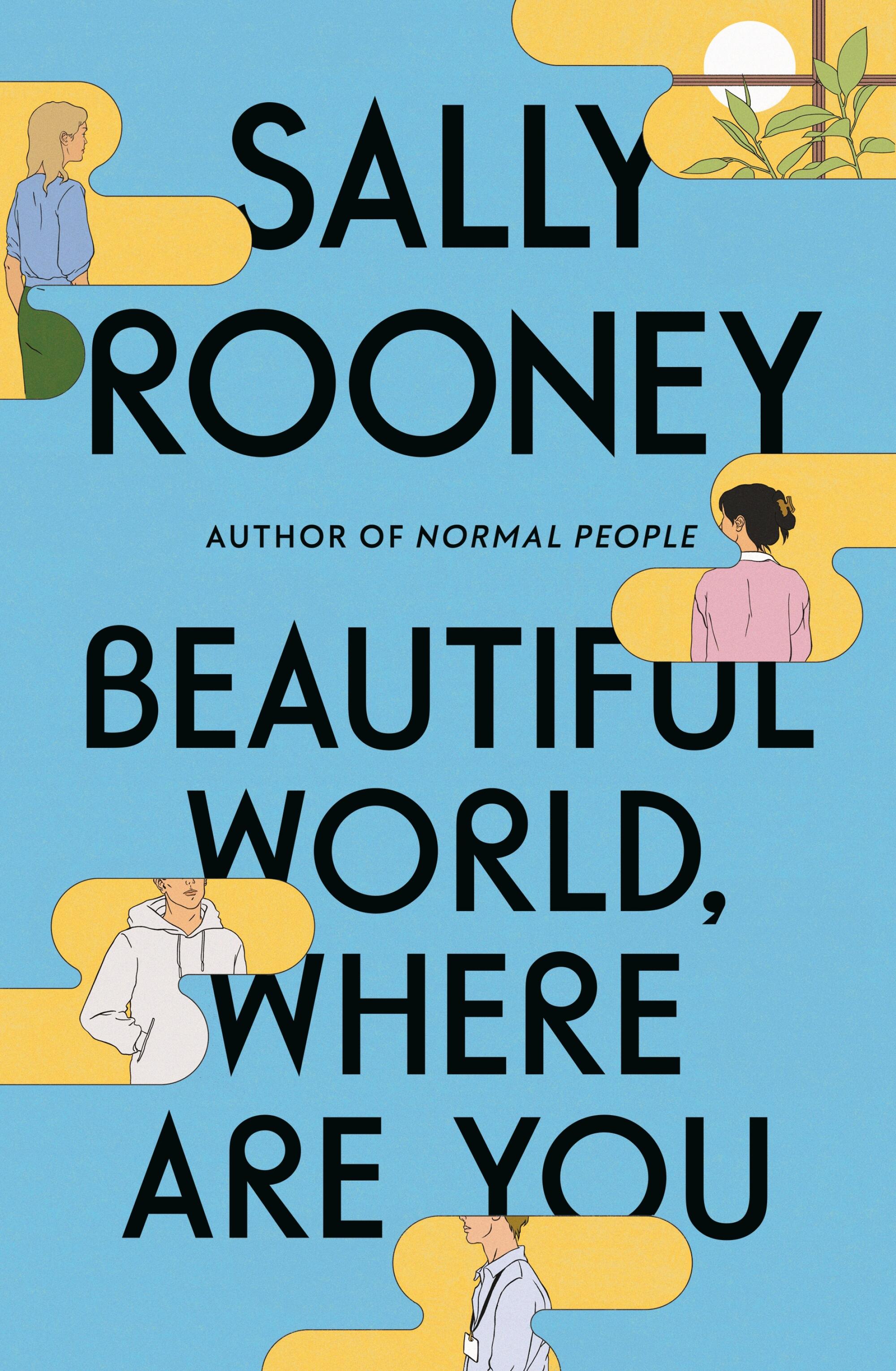 The illustrated cover of "Beautiful World, Where Are You," by Sally Rooney