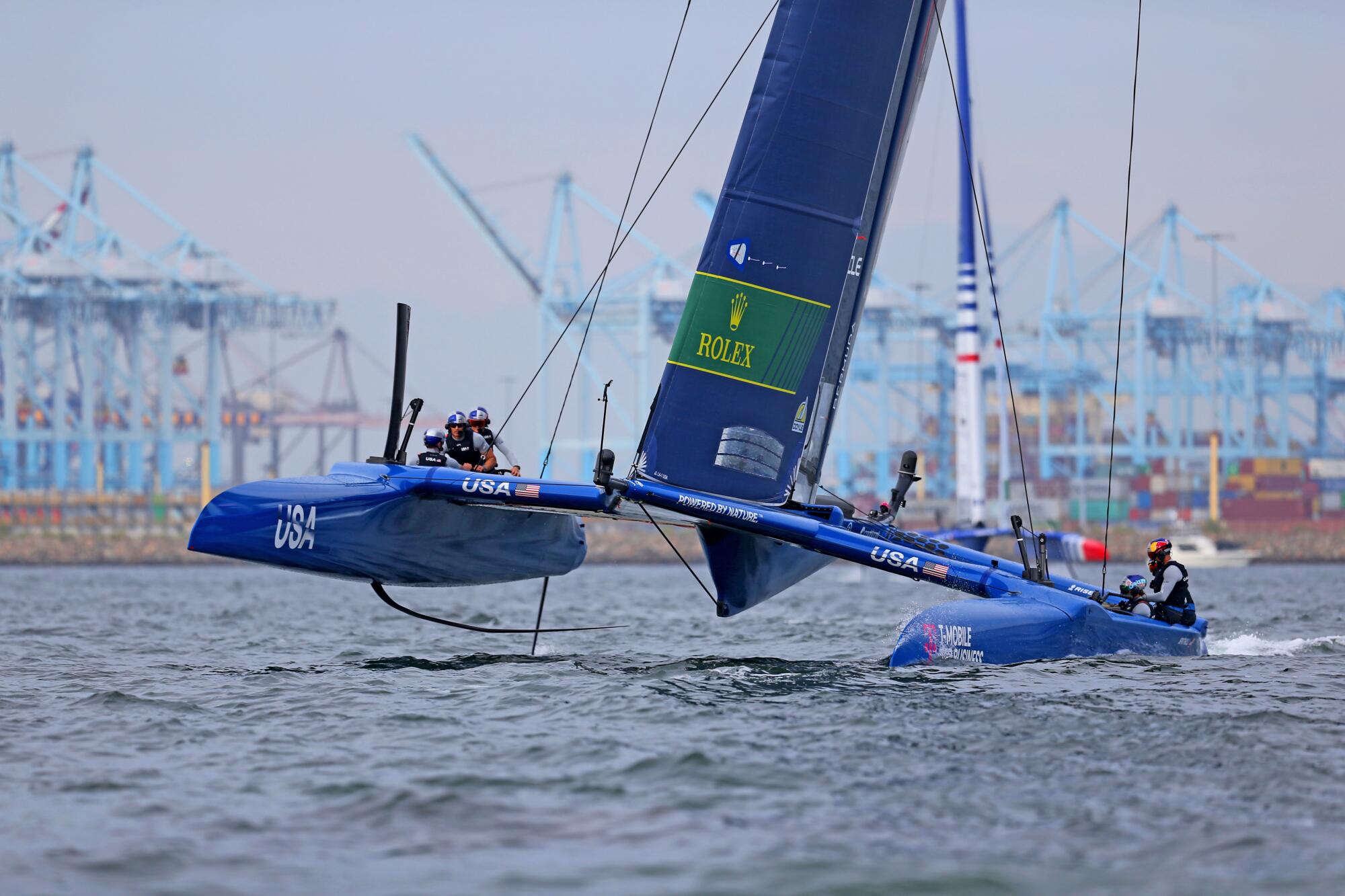 The United States of America in the Oracle Los Angeles Sail Grand Prix at the P