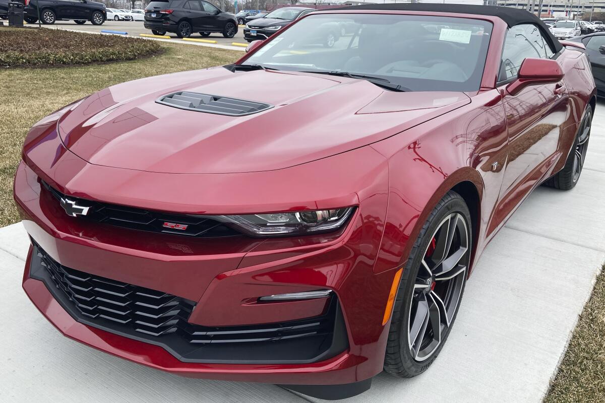 A 2023 Chevy Camaro 2SS Convertible