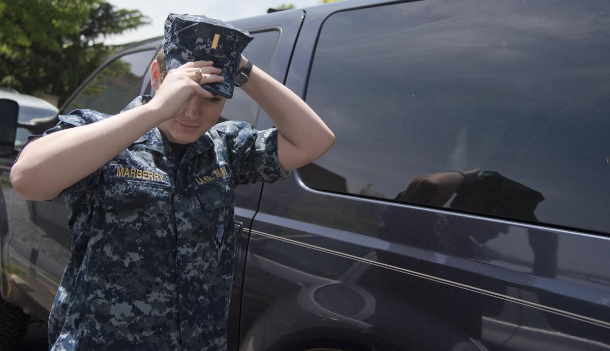 Recent Naval Academy graduate Ensign Ali Marberry publicly transitioned to female and came out to her commanding officers. She has been waiting for a change in U.S. military policy that would allow her to continue to serve.