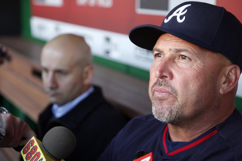 Fredi Gonzalez was fired by the Atlanta Braves in May, the Miami Marlins hired him as the third base coach on Tuesday.
