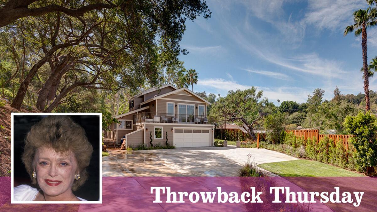 The Studio City house was once home to Rue McClanahan of the TV show "Golden Girls."