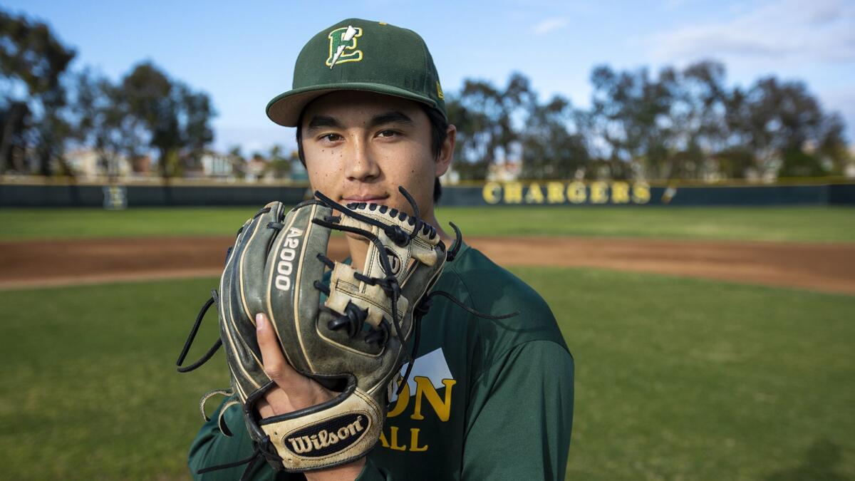Edison baseball sophomore Caden Aoki has a 0.70 earned-run average in 20 innings this year for the Chargers.