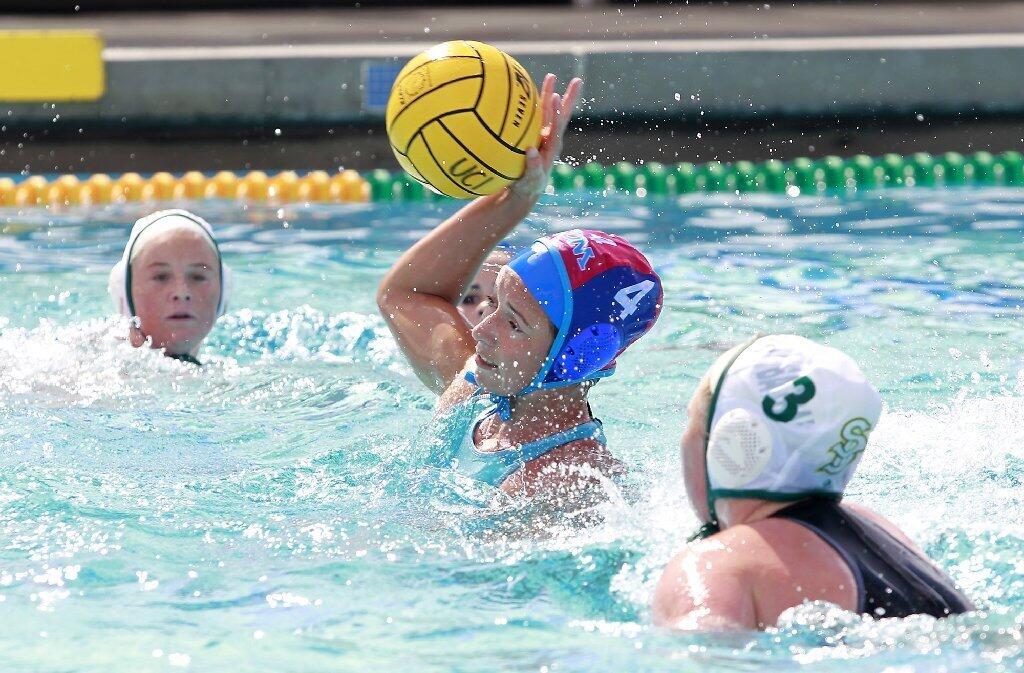 Corona del Mar High's Bobbie Hoose shoots and scores in the quarterfinals of the CIF Southern Section Division 1 playoffs at CdM on Saturday.