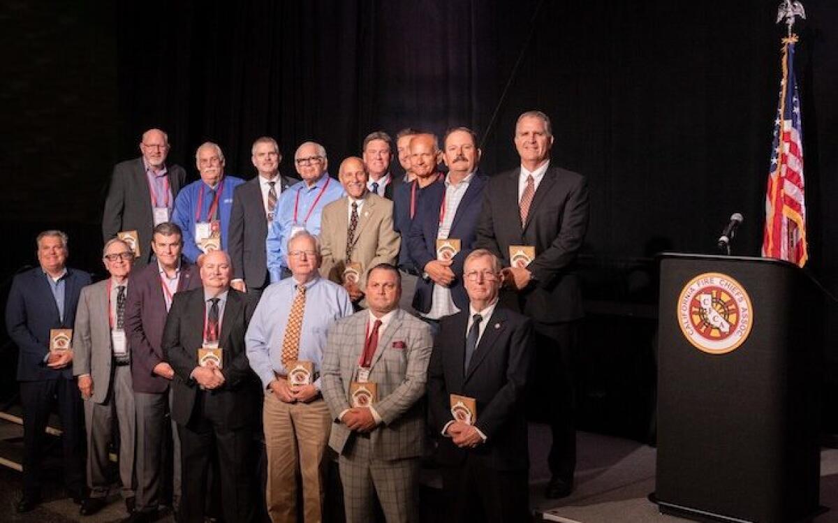 The inaugural class of the California Fire Chiefs Hall of Fame 2023. 