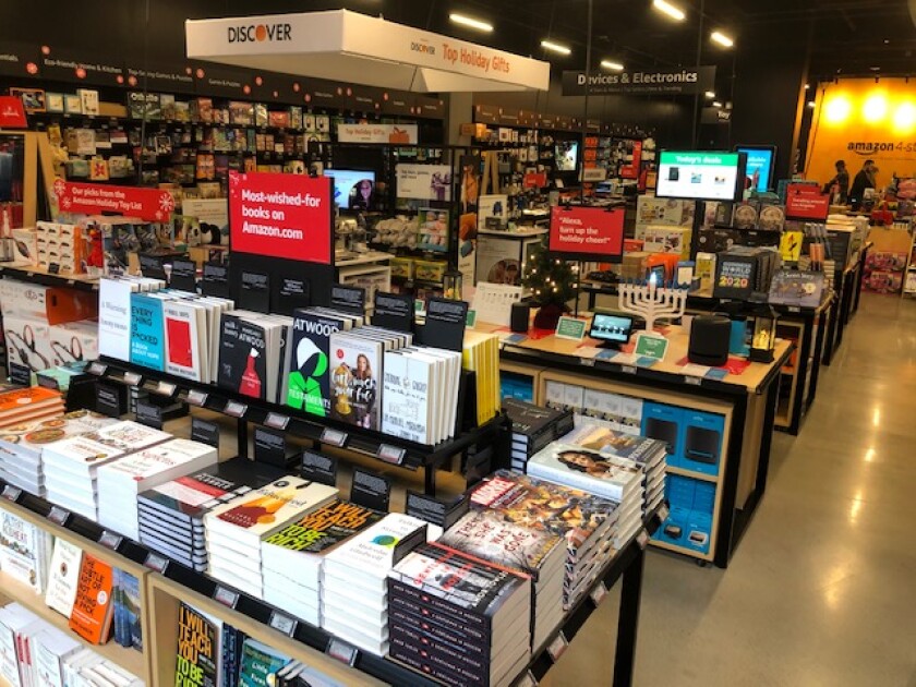 An Amazon 4-star store, pictured, opened last week at the Americana at Brand in Glendale. The store, where most items are rated four stars or above by Amazon customers, is the first of its kind in Southern California.