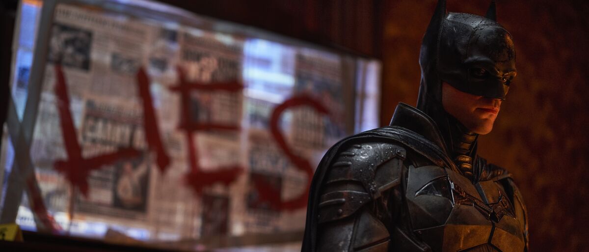 Robert Pattinson in “The Batman”