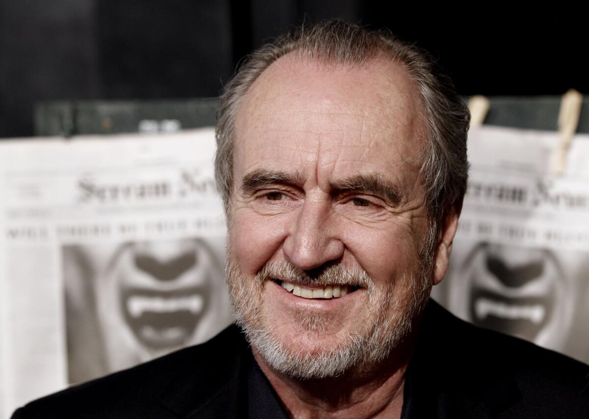 Wes Craven arrives at the Scream Awards in Los Angeles on Oct. 16, 2010.