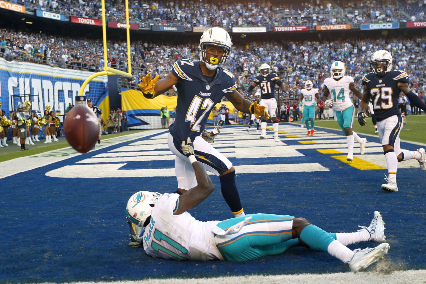 Chargers vs. Dolphins 11/13/16