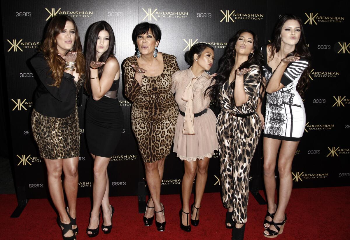 Khloe Kardashian, left, Kylie Jenner, Kris Jenner, Kourtney Kardashian, Kim Kardashian and Kendall Jenner arrive at the Kardashian Kollection launch party in Los Angeles. The Kardashians sat down with Oprah Winfrey in "Oprah's Next Chapter."