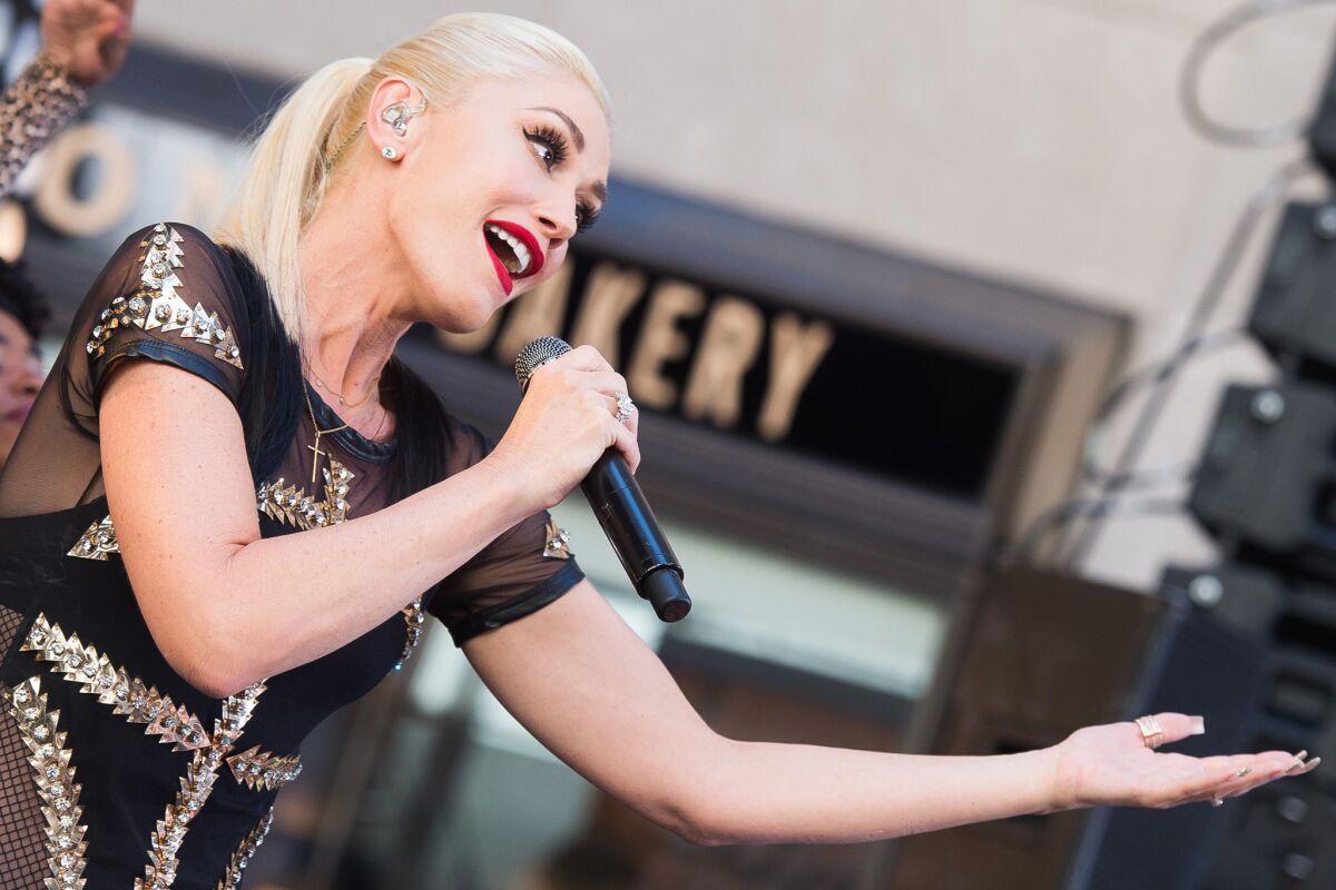 Gwen Stefani, shown performing in New York in July, will give the final performances at Orange County's Irvine Meadows Amphitheatre on Oct. 29 and 30.