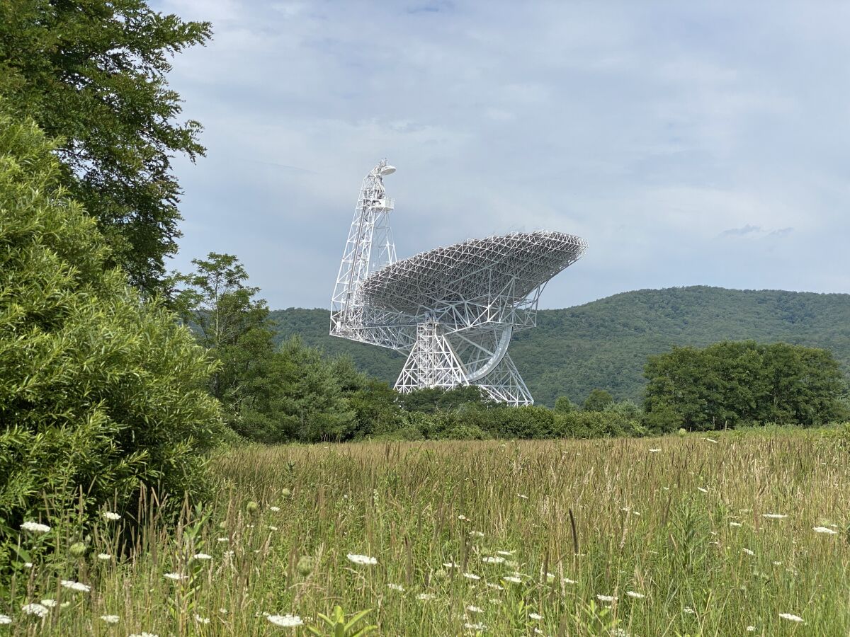 The Green Bank Telescope in West Virginia.
