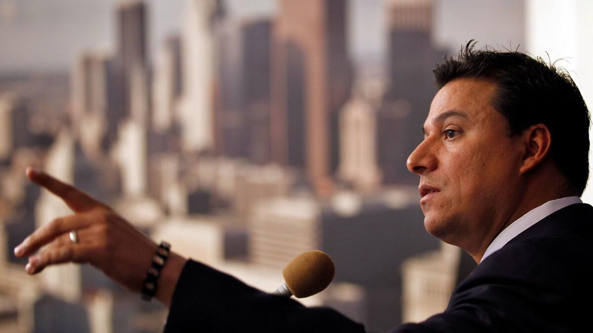Los Angeles City Councilman Jose Huizar, shown in 2011, said Thursday that his wife is considering a run for his seat in 2020.