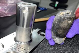 Recovered stanchion from the NASA flight support equipment used to mount International Space Station batteries on a cargo pallet. The stanchion survived re-entry through Earth’s atmosphere on March 8, 2024, and impacted a home in Naples, Florida.