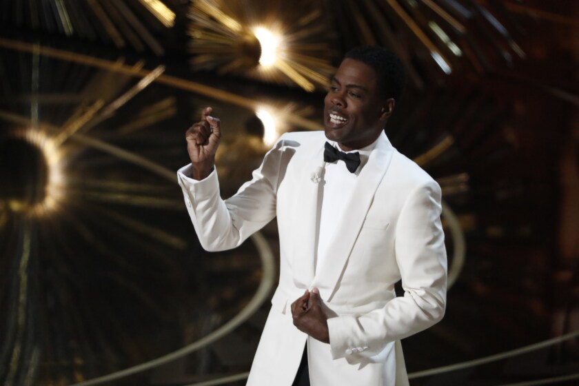 Chris Rock during the telecast of the 88th Academy Awards on Sunday, Feb. 28.