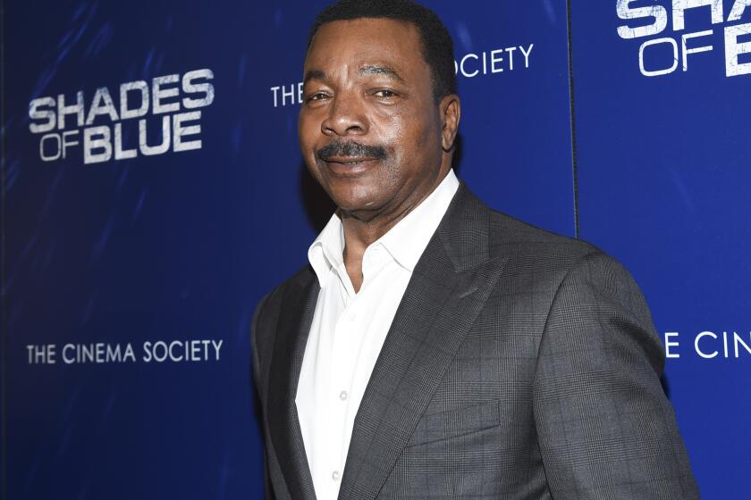 Actor Carl Weathers attends the "Shades of Blue" season two premiere, hosted by NBC and The Cinema Society, at The Roxy Cinema on Wednesday, March 1, 2017, in New York. (Photo by Evan Agostini/Invision/AP)