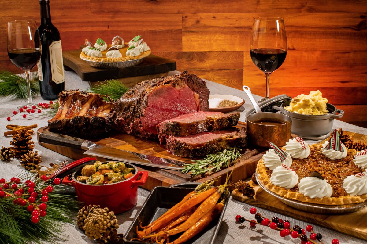 The Pechanga Resort Casino holiday takeaway meal is $260 and feeds up to 6 people.