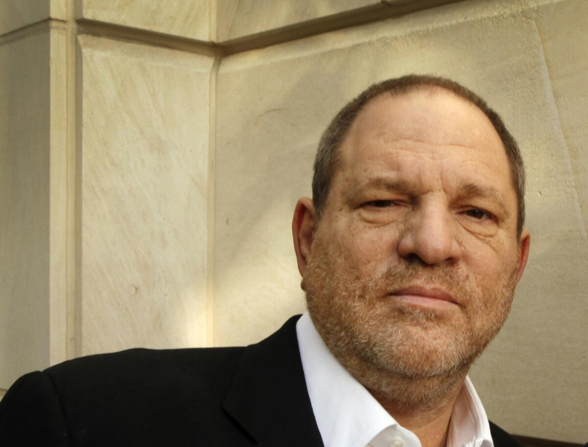 Harvey Weinstein, shown in 2012, has taken issue with a New York Post columnist's take on the musical "Finding Neverland."