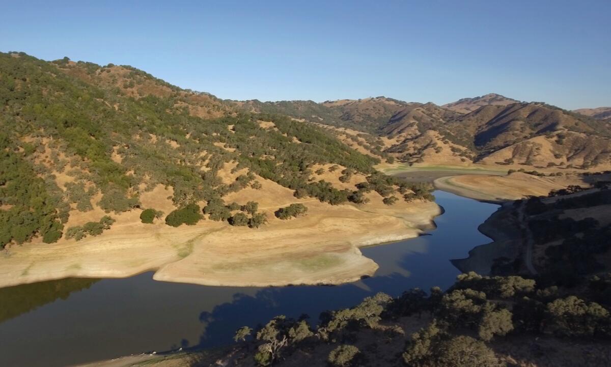 The Pacheco Reservoir sits in eastern Santa Clara County. 