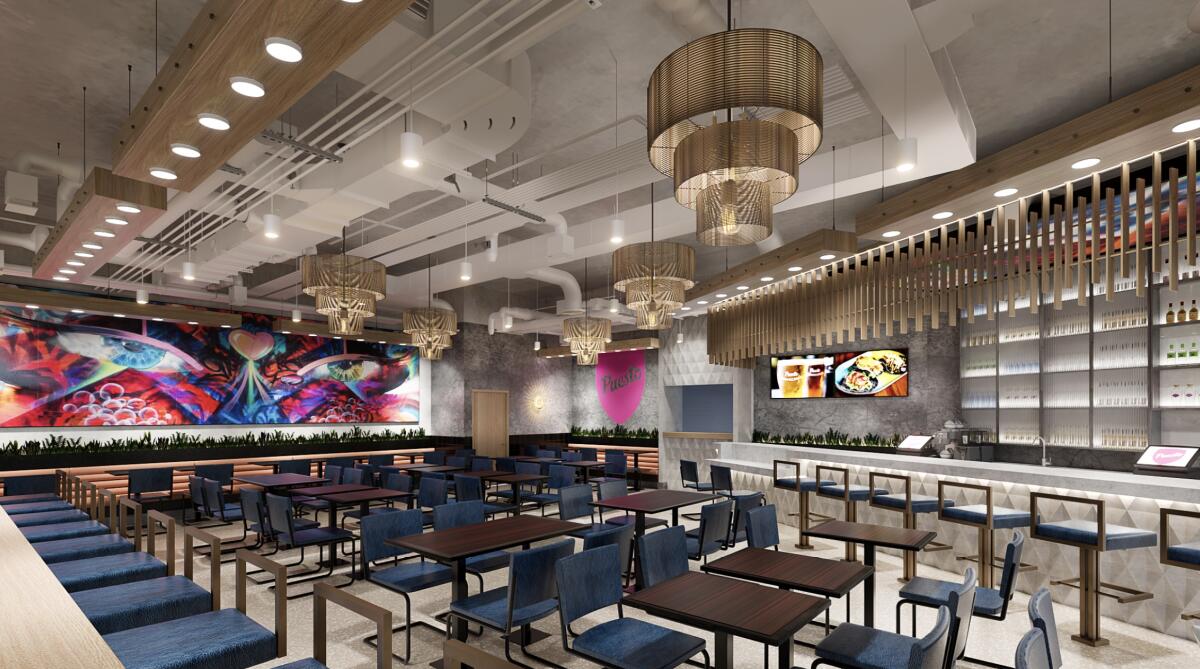 Rendering of the Puesto restaurant planned for San Diego airport.