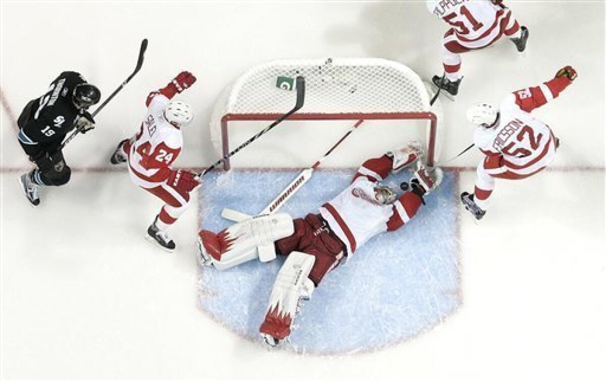 2011 Stanley Cup Playoffs Western Semifinals Sharks vs Red Wings Hockey Puck