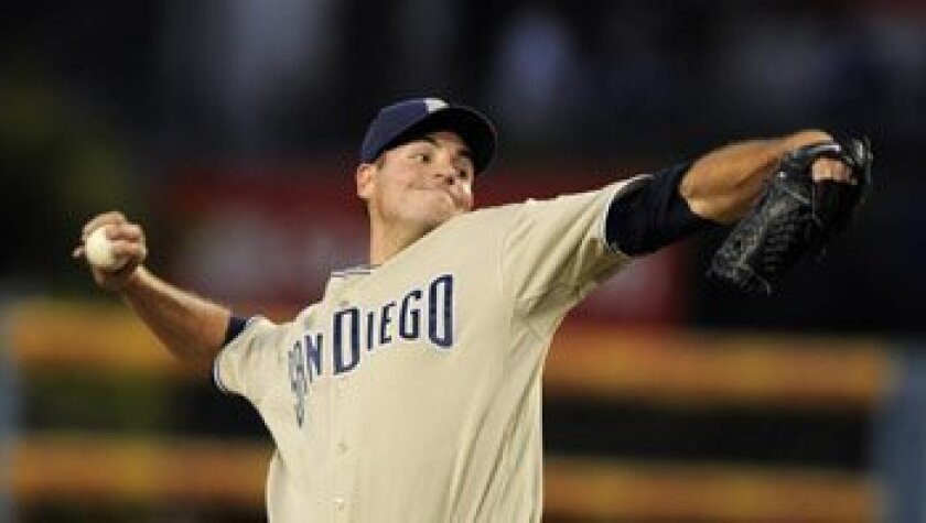 San Diego Padres starting pitcher Chris Young 