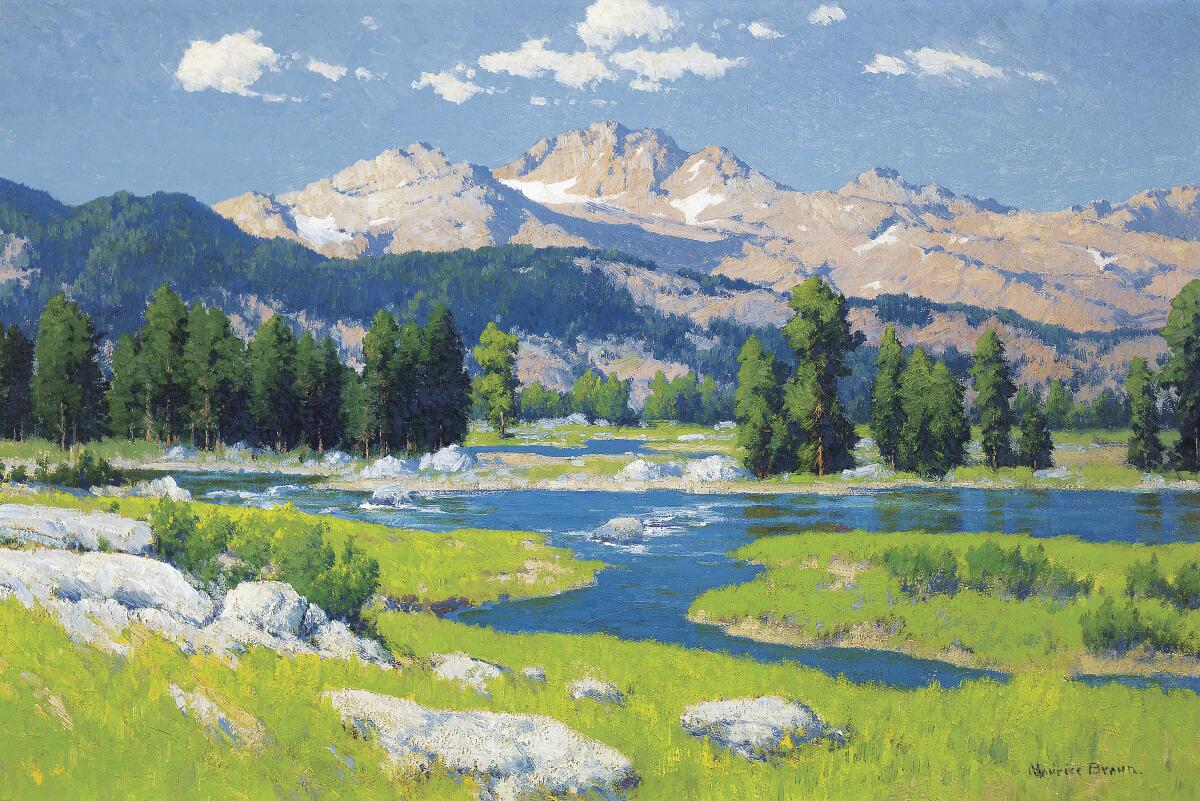“Along the Merced River,” 1924, by Maurice Braun.