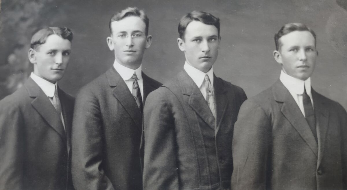 Ransom brothers are, from left, Robert, Stanley, Eugene “Pete,” and Reuben.