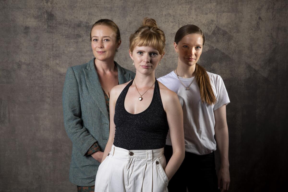 A portrait of Jennifer Ehle, Morfydd Clark and Rose Glass.