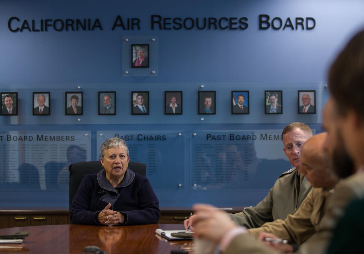 Mary Nichols, chair of the California Air Resources Board, has welcomed two lawmakers to the panel.