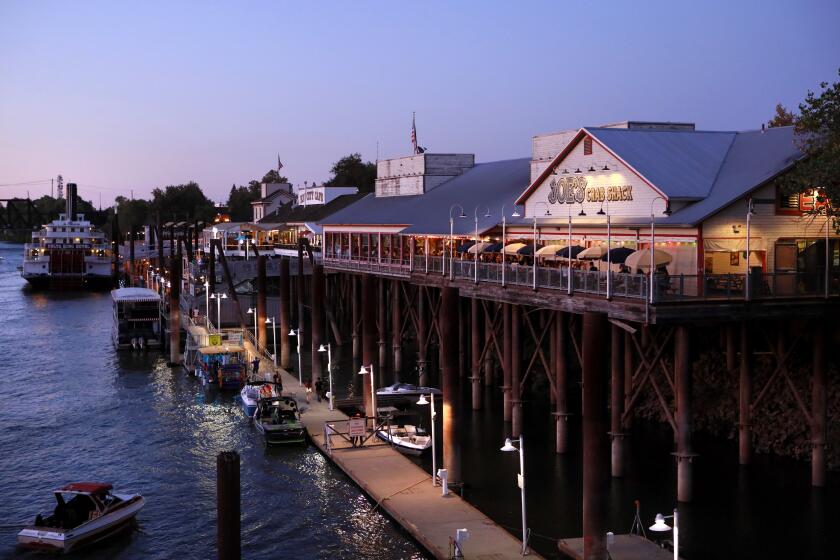Old Sacramento, Ca., along the Sacramento River as seen on Sat. August 3, 2019. (Photo By Michael Macor/The San Francisco Chronicle via Getty Images)